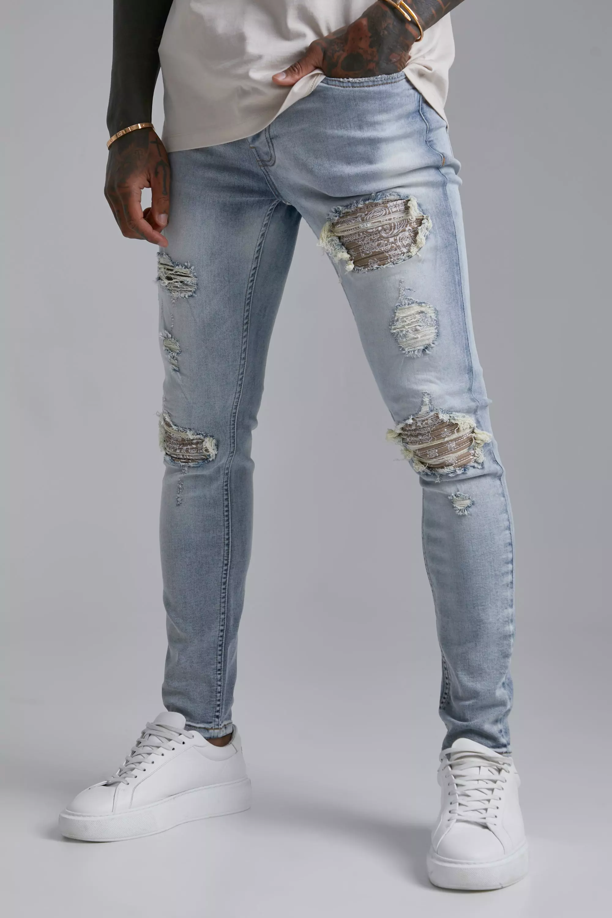 Light coloured sale jeans mens